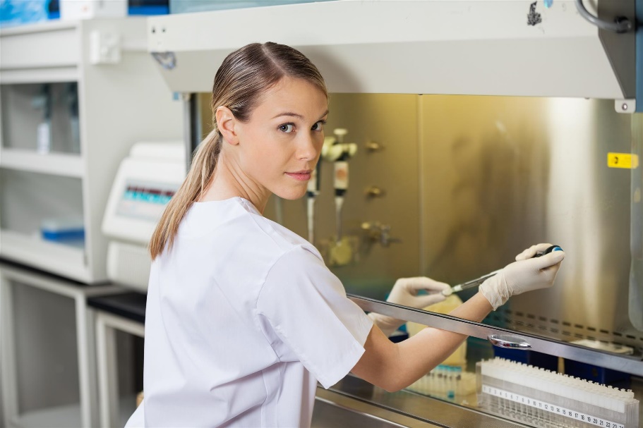 nurse with equipment